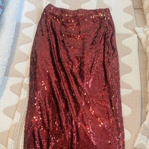 Lulu's Sparkling Wine Sequin Pencil Skirt